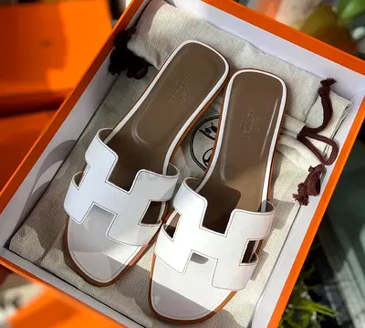Hermes Oran White, size eu37