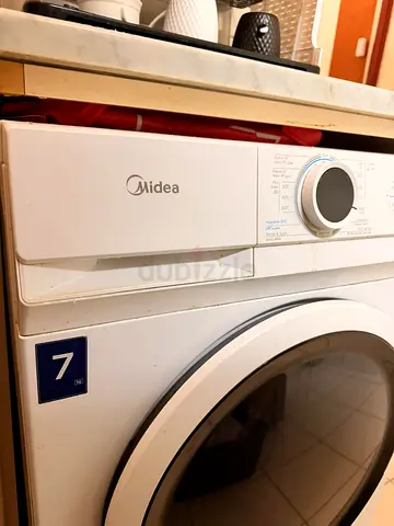 Midea Front Load Washing Machine - 7kg, White
