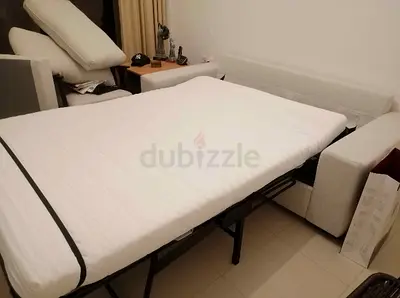 2 Set Sofa Bed with Storage Mattress - Good Condition