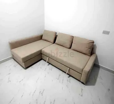 Ikea L Shape Sofa cum bed with big storage in L