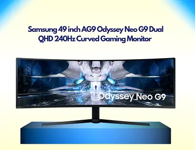 Samsung 49 inch Curved Gaming Monitor | AG9 Odyssey Neo G9 Dual QHD | 240Hz | Warranty