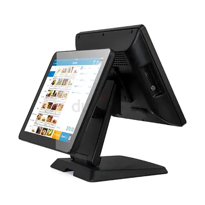 Dual-Screen Touch POS Terminal - Customer  Operator Displays