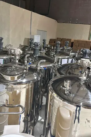 Set of Stainless Steel Mixing/Storage Tanks - Industrial Grade