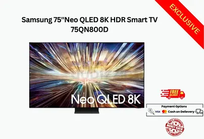Samsung 75 Neo QLED 8K HDR Smart TV 75QN800D-FREE DELIVERY-WARRANTY