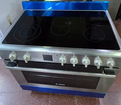 Bosch 5 burners full electric digital cooking range latest version 90cm