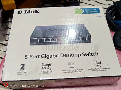 D-Link 8-Port Gigabit Desktop Switch (DGS-108) - Brand New in Box