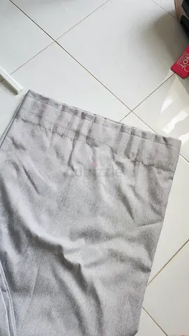 Light grey fabric curtains - 4 pieces (used, good condition)