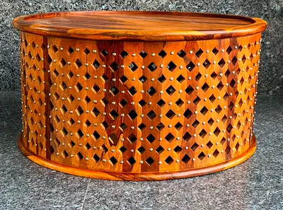 Solid wood round coffee table - center table