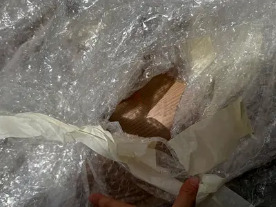 Crate and Barrel Oak changing table top