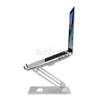 Adjustable Aluminum Laptop Stand - Foldable Ergonomic Riser