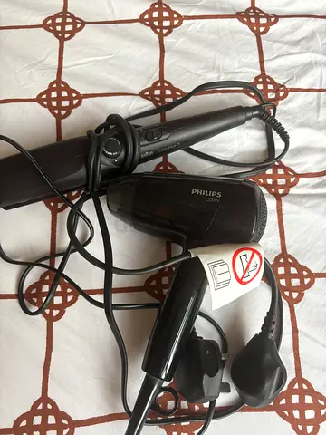 Philips Hair Dryer and Hair Straightener braun - Used take all