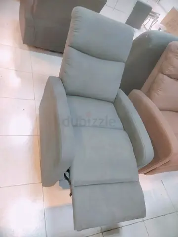 Single Recliner Armchair in Light Grey - Good Condition