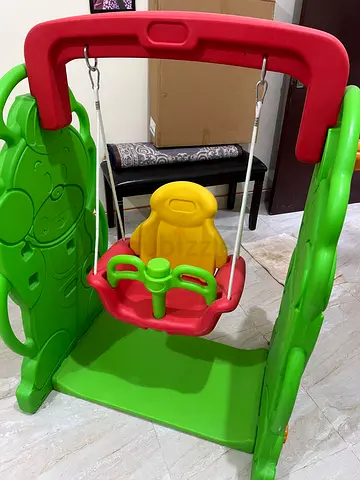 Plastic Toddler Swing with Safety Seat - Good Condition
