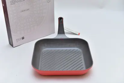 Neoflam PFOA/PTFE FREE ECOLON CERAMIC HEALTHY NON-STICK COATING Grill Pan - Brand New!