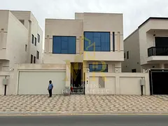 Luxury villa for sale in Al Yasmin, including registration and ownership fees and air conditioning.