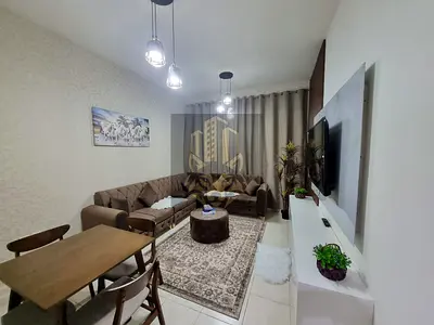 Furnished one bedroom apartment for rent in Garden City Towers Al Jurf