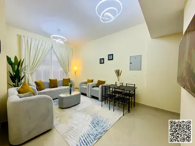 ✨ شقة اول ساكن غرفة وصالة مفروشة بالكامل للإيجار الشهري في النعيمية 1  موقع مميز مقابل فندق العين بالاس مقابل أسواق العين وسهل المخرج إلى دبي والشارقة
