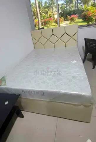 Queen size 150x190cm Bed with mattress.  Same day delivery available