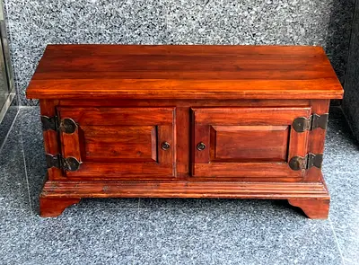 heavy solid wood trunk