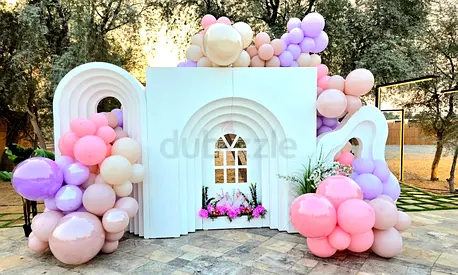 balloon and backdrop decorations
