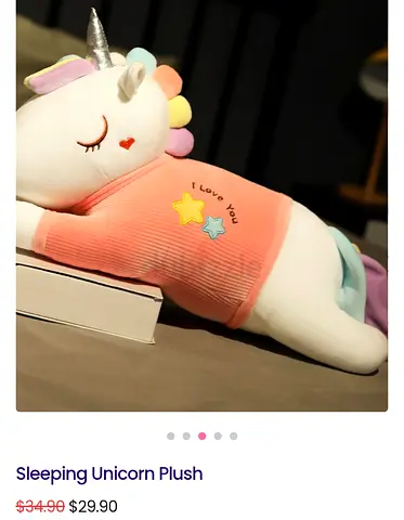 plush unicorn toy,