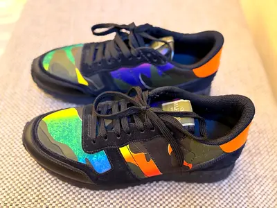 Valentino Garavani Rockrunner sneakers in a multicolor camouflage print