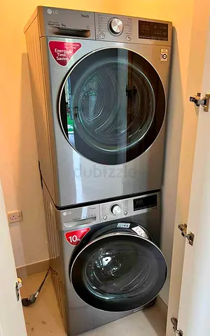 LG 10KG Washer 9KG 💯 Dryer Separate Set Latest Model With Digital Clock 60x60 cm
