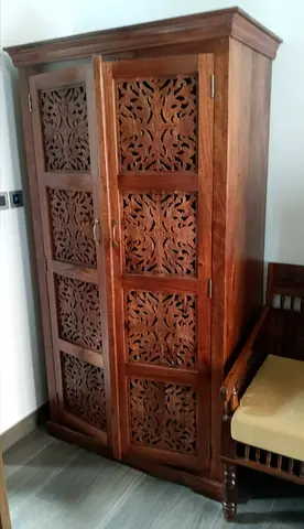 High quality Original wood two doors wardrobe