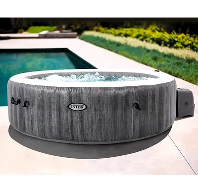 Intex PureSpaTM Greywood Deluxe Round 6 Person – 80.3 x 60 x 54.9 cm