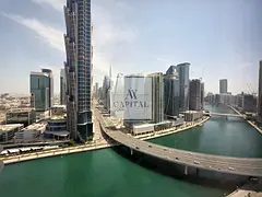 Canal and Burj Khalifa view 2 bedroom for rent