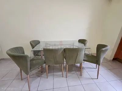 6 SEATER DINING SET (OAK + GLASS) – BEST OFFER (2 DAYS)