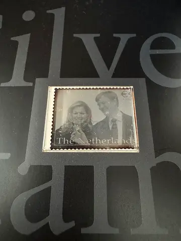 Silver .999 Stamp - Prince Willem Alexander and Princess Máxima of Netherland Stamp
