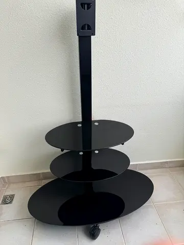 Tv mount moving desk