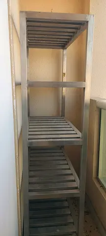 Sturdy stainless steel Storage Shelf - 5-Tier Rack (Good Condition)