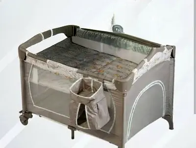 baby crib cum play pan