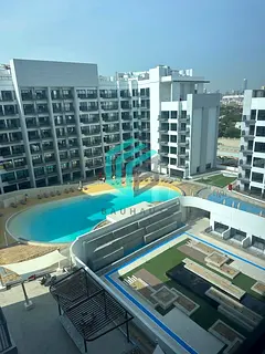 Studio Apartment | Azizi Beach Oasis | Pool &amp; Courtyard View