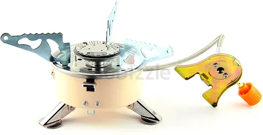 Symactive Gas Powered Portable Card Type Stove for Outdoor Camping, Hiking, Mini Gas