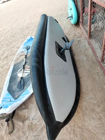Inflatable pedal kayak with seat and propeller — Used, Good Condition.