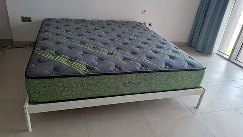 Premium King Size Mattress with IKEA Metal Bed Frame - Excellent Condition