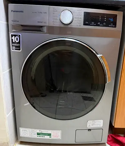 Panasonic Front Load Washing Machine 7kg - Silver, like brand new Condition