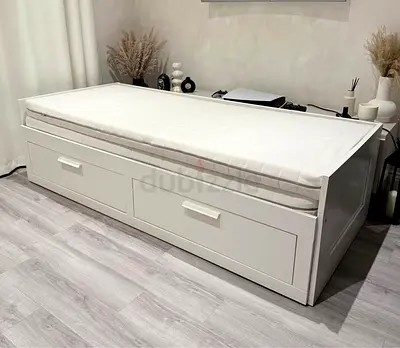 IKEA White Brimines Daybed including IKEA Mattress