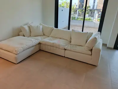 Marina home feather 🪶 filled modular sofa with ottoman