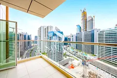 Elegant 2BR Apartment | Vacant &amp; Unfurnished | Stunning Burj View | Coral Tower, Business Bay