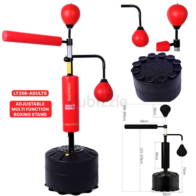 Adjustable Free-Standing Boxing Stand with Speed Balls and Punching Arm