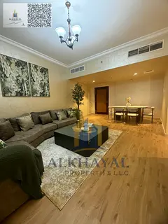 2-bedroom apartment with a living room for sale in Residence Towers, featuring a stunning sea view,