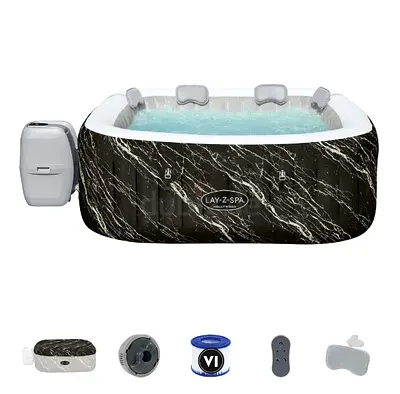 6001F Bestway Lay-Z-Spa® Hollywood Inflatable Hot Tub 71 x 71 x 26/1.80m x 1.80m x 66cm – 4 to 6