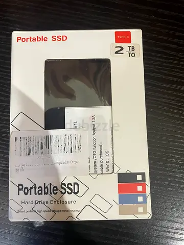 Portable 2TB External SSD Enclosure (Type-C) - New in Box