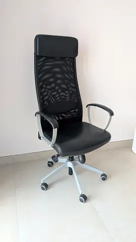 IKEA MARKUS High-Back Office Chair with Headrest — Black