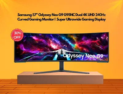 Samsung 57 Inch Odyssey Neo G9 G95NC  Gaming Monitor | 240Hz | Free Delivery | Warranty