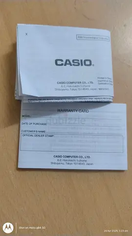 Casio moon phase watch